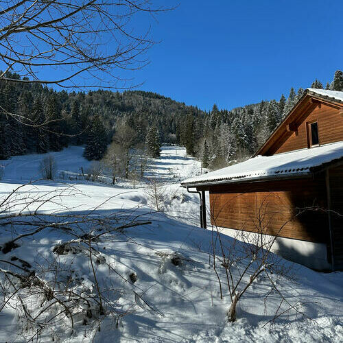 Winter am Freilufthaus.